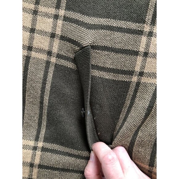 NWT Jones New York Signature Plaid Full-Zip Sweater Mens XL Cabin Loungewear - Picture 6 of 8